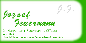 jozsef feuermann business card